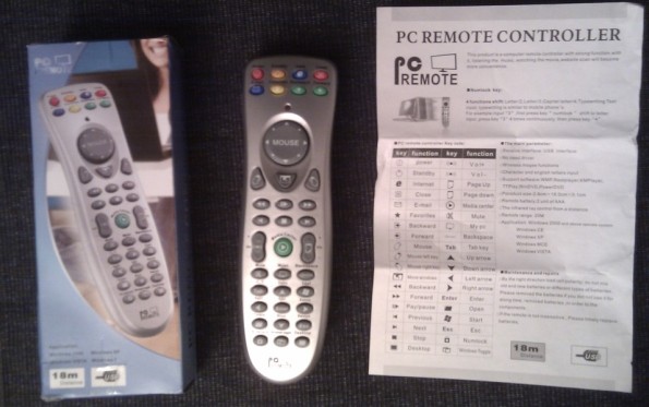 Box, remote and "instructions"